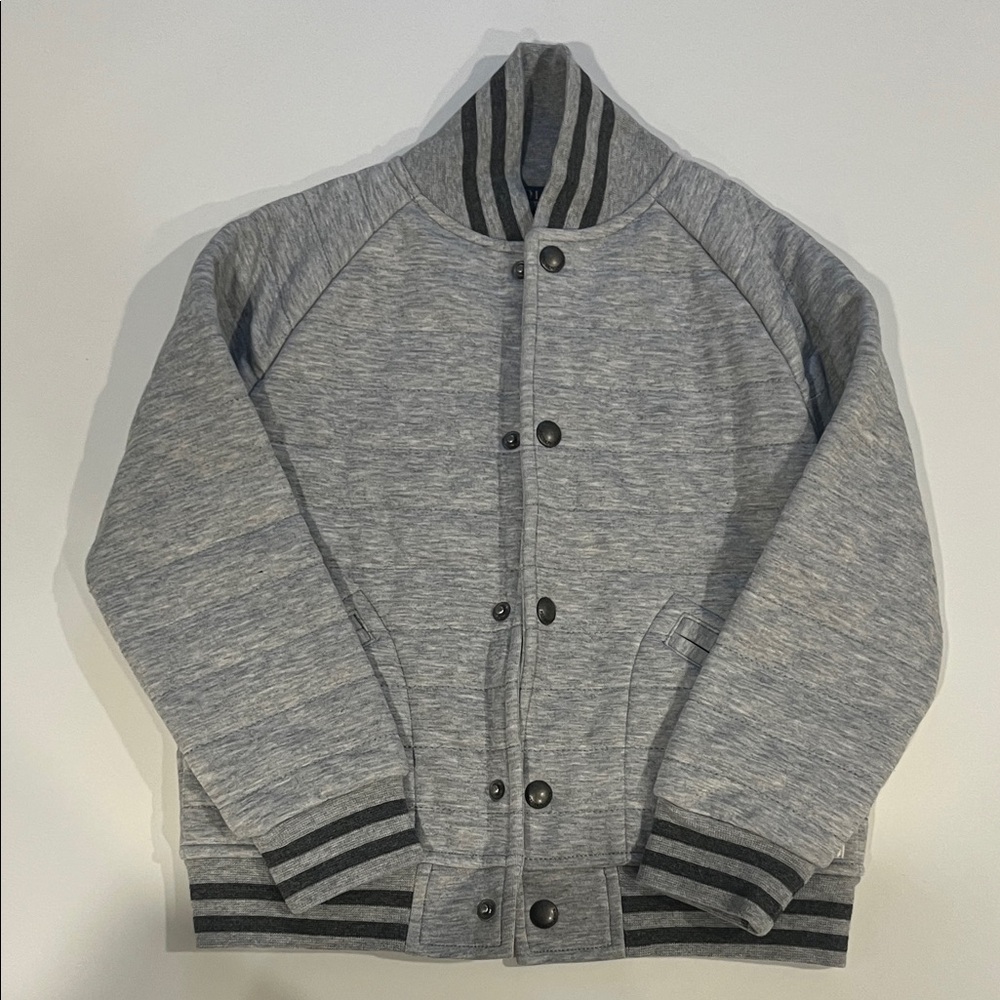 Polo by Ralph Lauren Gray Bomber Sweatshirt Jacket Size 6